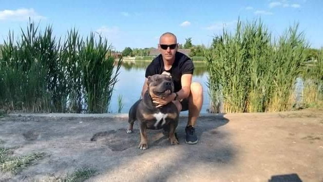 Kovács Sándor József a Gorilla Gold Bully kennel tulajdonosának fotója